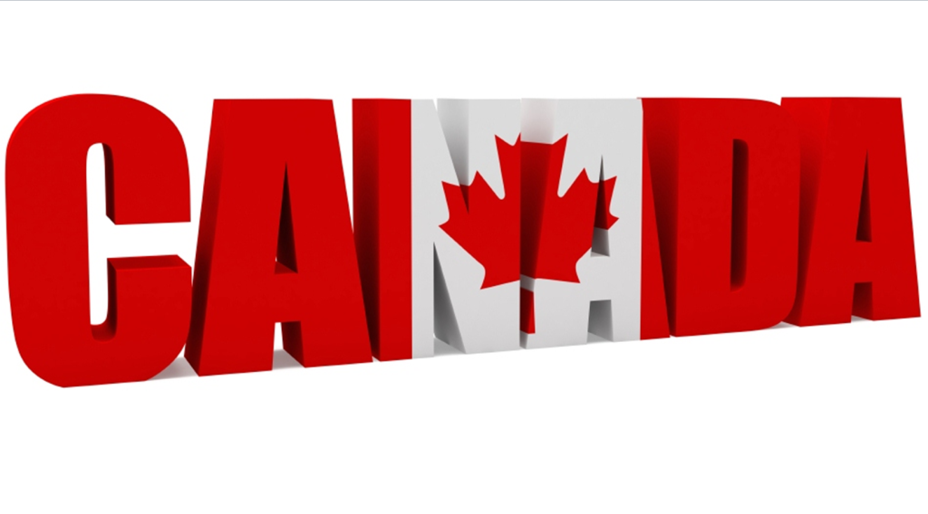 Canada Flag on words CANADA. Visa options for hotel and restraunt managers